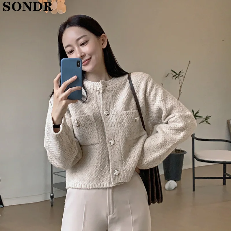 One Piece Korean Cashmere Sweater Women 2020 Autumn Winter Long Sleeve Knitted Cardigan Cropped Gilet Femme Sweater Jacket Coats
One Piece Korean Cashmere Sweater Women 2020 Autumn Winter Long Sleeve Knitted Cardigan Cropped Gilet Femme Sweater Jacket Coats