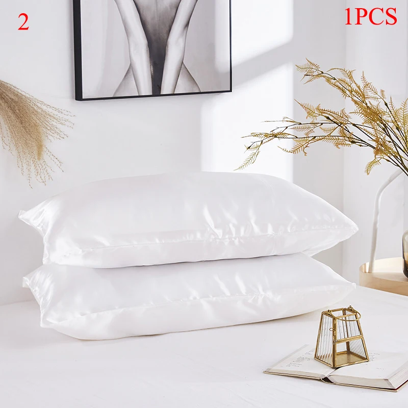 Hot Sold 1PC Imitate Silk Satin Fashion Bedding Pillowcase Smooth Home Solid Color Sliver White Pink BlackPillow Case 51cm*66cm
Hot Sold 1PC Imitate Silk Satin Fashion Bedding Pillowcase Smooth Home Solid Color Sliver White Pink BlackPillow Case 51cm*66cm