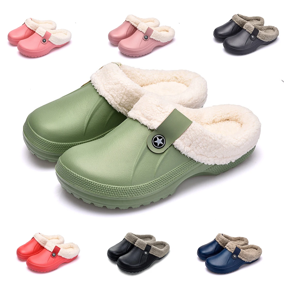 Women Slippers EVA Waterproof Plush Home Shoes Ladies Non-Slip Indoor Soft Sole Cotton Slides Winter Warm Couple Footwear New
Women Slippers EVA Waterproof Plush Home Shoes Ladies Non-Slip Indoor Soft Sole Cotton Slides Winter Warm Couple Footwear New