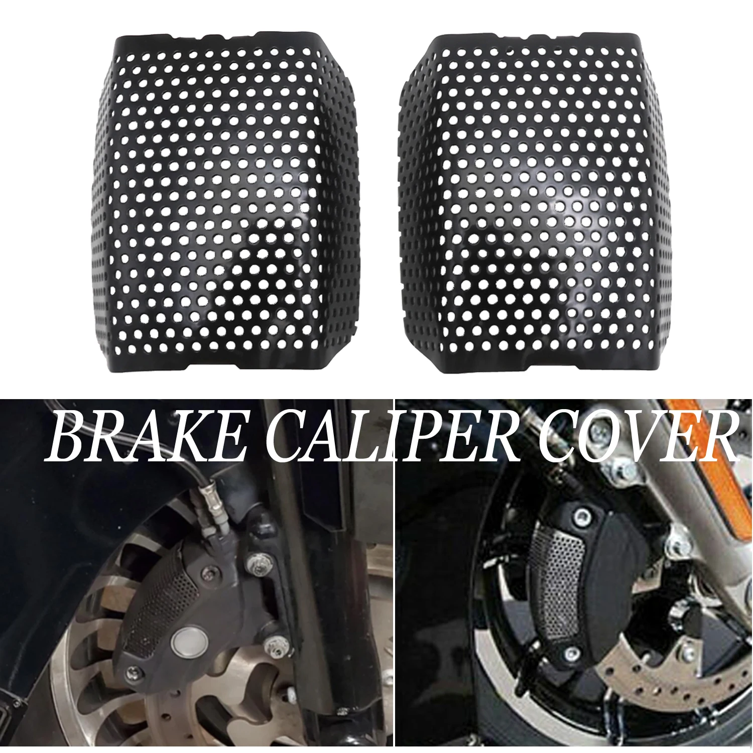 Black 304 Stainless Steel Front Brake Caliper Screen Inserts For Harley Touring Electra Glide Road King FLTRU FLHR FLHX V-Rod
Black 304 Stainless Steel Front Brake Caliper Screen Inserts For Harley Touring Electra Glide Road King FLTRU FLHR FLHX V-Rod