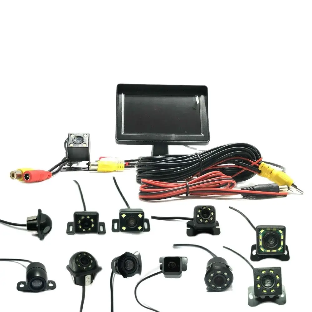 

TFT LCD 4.3" Screen Car Monitor For Rear View Camera Reverse Parking Auto Display HD Digital Color 4.3 Inch PAL/NTSC