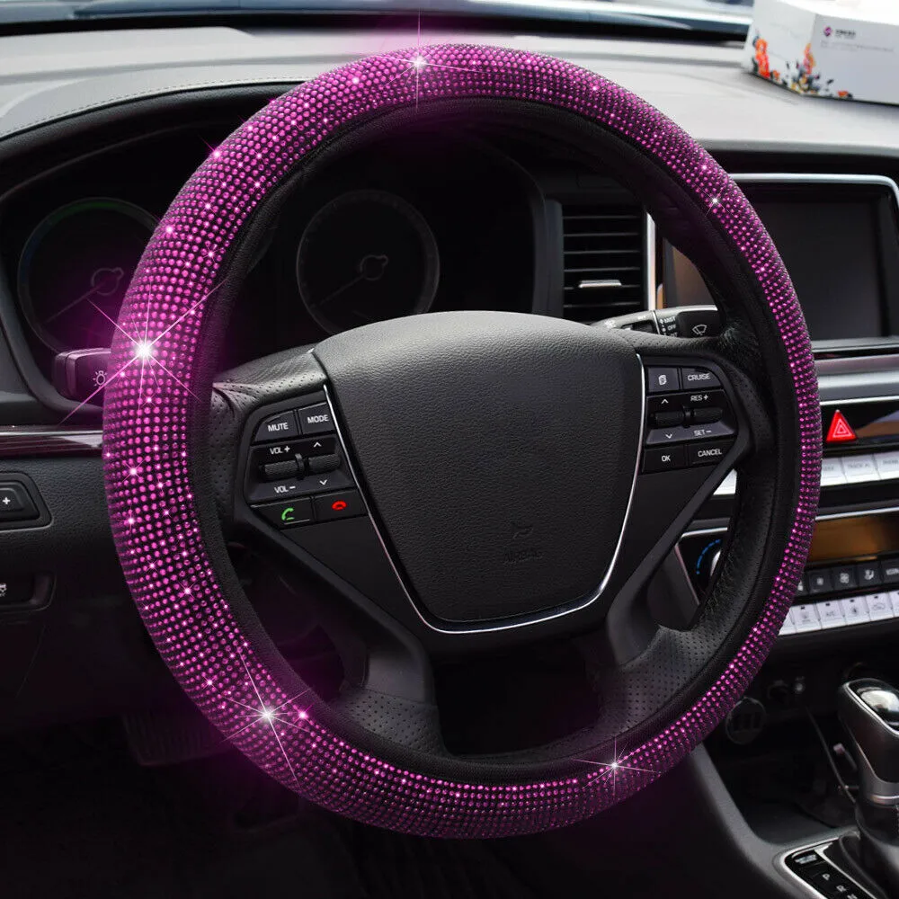 Car Steering Wheel Cover 37-38 Cm/14.5-15 Inch Car Diamond Steering Wheel Cover Rhinestone DIY Auto Accessories
Car Steering Wheel Cover 37-38 Cm/14.5-15 Inch Car Diamond Steering Wheel Cover Rhinestone DIY Auto Accessories