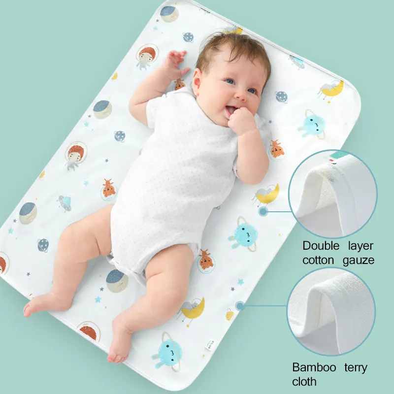 Reusable Baby Changing Mats Cotton Diaper Changing Mat Cover Raincoat Play Mat Bamboo PUL Mat For Children
Reusable Baby Changing Mats Cotton Diaper Changing Mat Cover Raincoat Play Mat Bamboo PUL Mat For Children