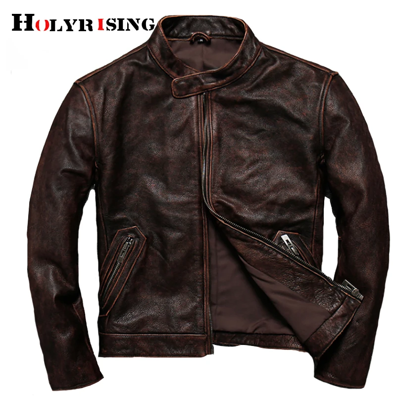 Мужская винтажная куртка из натуральной кожи, мотоциклетная куртка из натуральной воловьей кожи, зимняя верхняя одежда 19038-5
Мужская винтажная куртка из натуральной кожи, мотоциклетная куртка из натуральной воловьей кожи, зимняя верхняя одежда 19038-5