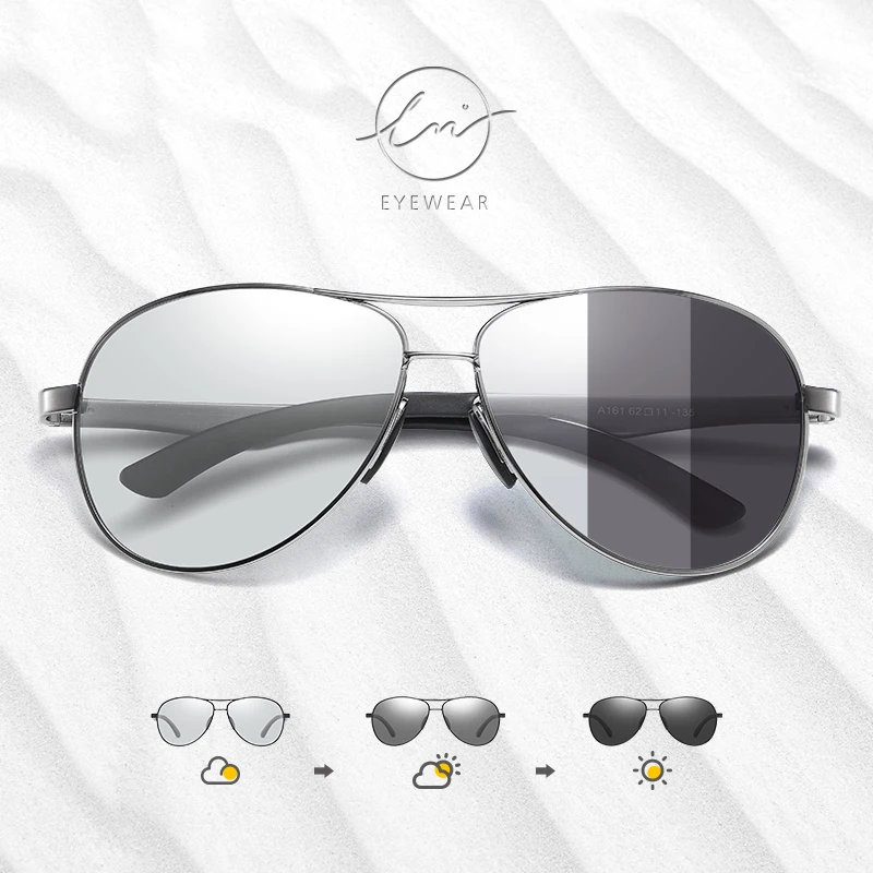 Солнцезащитные очки LM DESIGN для мужчин и женщин UV-400, Классические фотохромные авиаторы с поляризационными стеклами, для вождения, рыбалки 
Солнцезащитные очки LM DESIGN для мужчин и женщин UV-400, Классические фотохромные авиаторы с поляризационными стеклами, для вождения, рыбалки