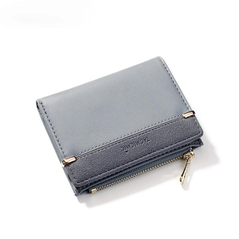 New 2020 ladies coin purse Fashion zipper buckle hand holding small card bag Frosted stitching short girl wallet Christmas gift
New 2020 ladies coin purse Fashion zipper buckle hand holding small card bag Frosted stitching short girl wallet Christmas gift