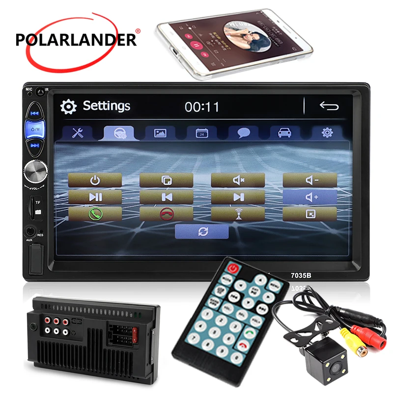 2 Din 7'' Car Radio Stereo Mirror Link 2018 New MP5 MP4 Bluetooth AUX USB TF Multi-languages 12V Touch Screen
2 Din 7'' Car Radio Stereo Mirror Link 2018 New MP5 MP4 Bluetooth AUX USB TF Multi-languages 12V Touch Screen