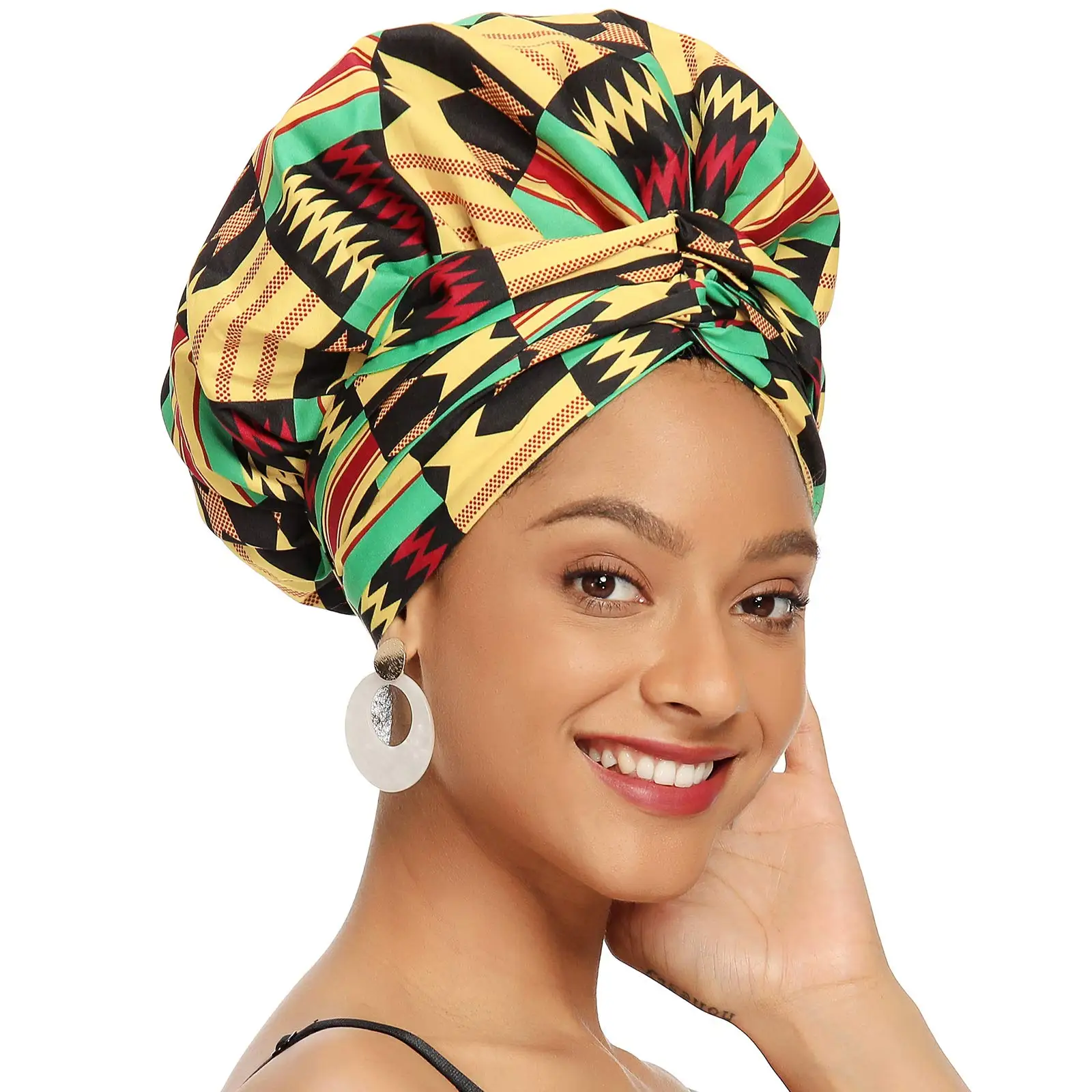 Women Satin Lined Headwear Bonnet Curly Hair Bonnet For Sleeping Ankara African Headtie Print Head Scarf Hijab Caps
Women Satin Lined Headwear Bonnet Curly Hair Bonnet For Sleeping Ankara African Headtie Print Head Scarf Hijab Caps