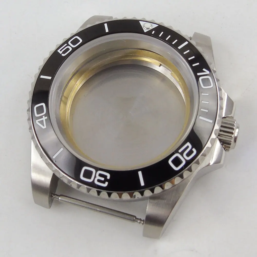 40mm Insert Ceramic Black Bezel Watch Case Sapphire Glass Solid/Seeing CaseBack Fit NH35A MIYOTA 8215 MOVEMENT
40mm Insert Ceramic Black Bezel Watch Case Sapphire Glass Solid/Seeing CaseBack Fit NH35A MIYOTA 8215 MOVEMENT