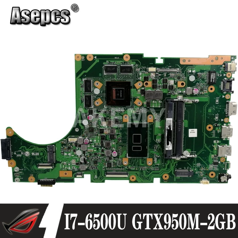 AKemy New! X756UX MAIN_BD./I7-6500U GTX950M-2GB Mainboard For Asus X756U X756UXM K756U X756UB laptop motherboard test ok
AKemy New! X756UX MAIN_BD./I7-6500U GTX950M-2GB Mainboard For Asus X756U X756UXM K756U X756UB laptop motherboard test ok