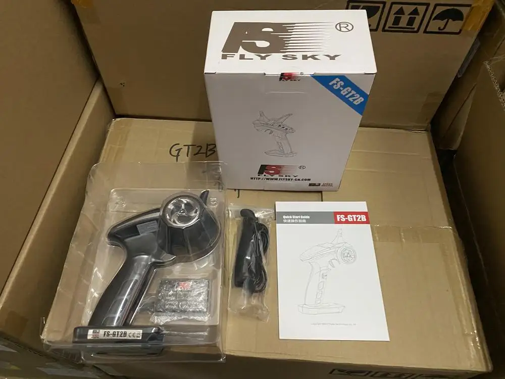 Flysky FS-GT2B 2.4G 3CH RC Controller Receiver Battery USB Cable Handle Upgraded Set
Flysky FS-GT2B 2.4G 3CH RC Controller Receiver Battery USB Cable Handle Upgraded Set