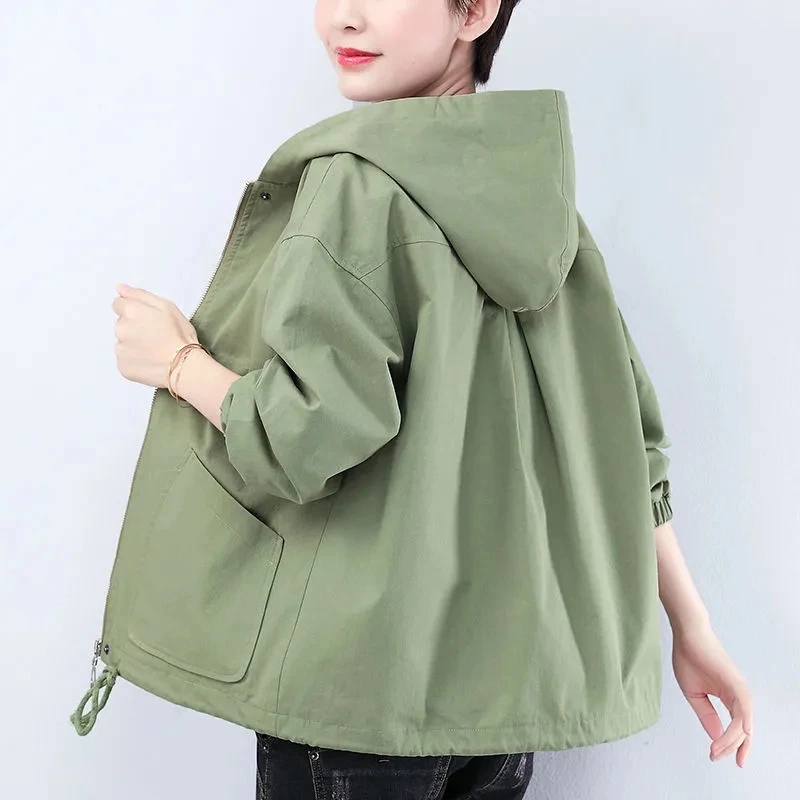 Женская короткая куртка свободного покроя, модель 5XL, новинка 2021 года, весенне-осенняя одежда, верхняя одежда с капюшоном в Корейском стиле, ...
Женская короткая куртка свободного покроя, модель 5XL, новинка 2021 года, весенне-осенняя одежда, верхняя одежда с капюшоном в Корейском стиле, ...