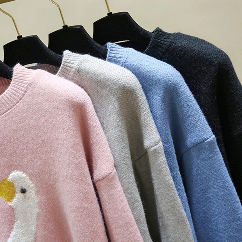Muter Sueters 2020 Women Long Sweater and Pullovers Cartoon Print Knitted Pull Jumpers 2020 Winter Cute Sweater Tops
Muter Sueters 2020 Women Long Sweater and Pullovers Cartoon Print Knitted Pull Jumpers 2020 Winter Cute Sweater Tops
