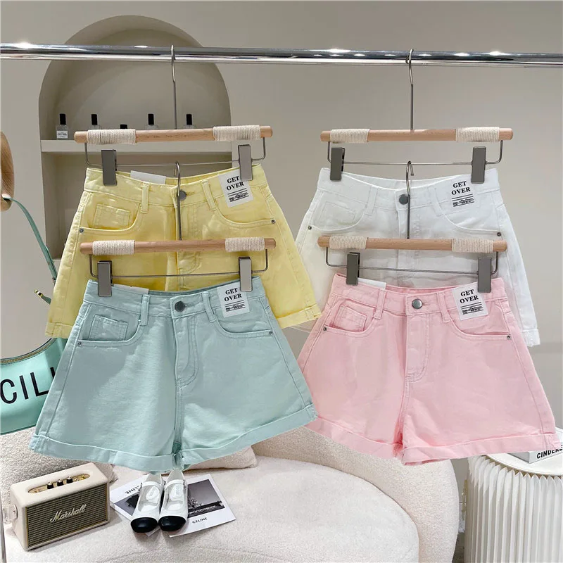 Women's Spring Summer 2021 Niche Design Fashion White Loose High Waist Thin A-line Pants Denim Shorts 
Women's Spring Summer 2021 Niche Design Fashion White Loose High Waist Thin A-line Pants Denim Shorts