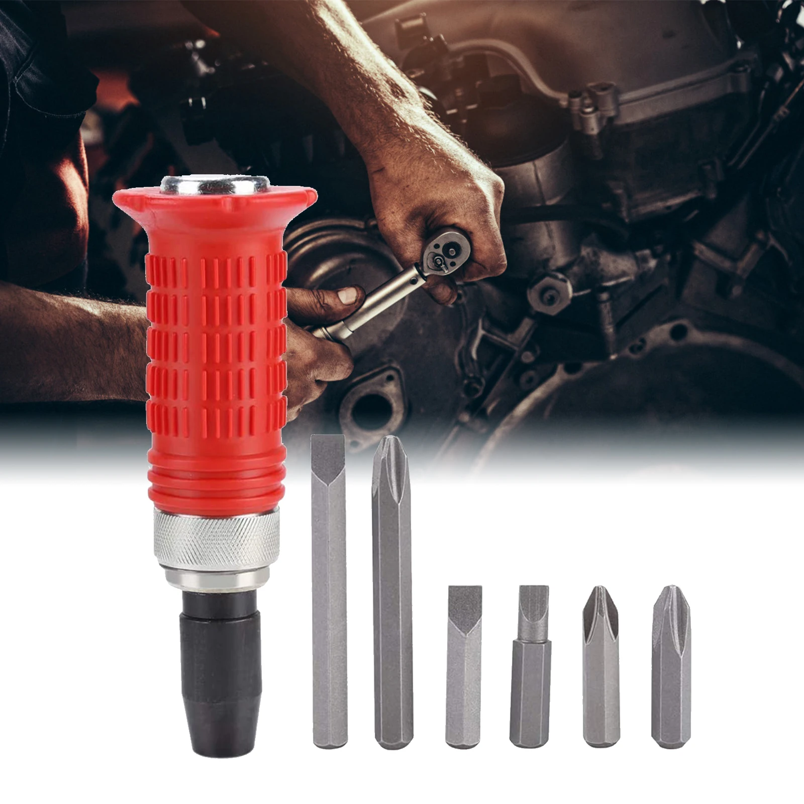 7pcs Hand Impact Driver Kits Portable Chrome Vanadium Steel Screwdriver Bits Set Rusty Damaged Screw Extract Repair Tools Set
7pcs Hand Impact Driver Kits Portable Chrome Vanadium Steel Screwdriver Bits Set Rusty Damaged Screw Extract Repair Tools Set
