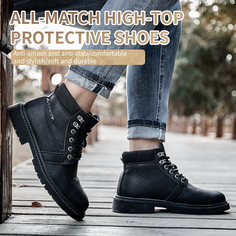 2020 Autumn Winter Work Boots Men Anti Smashing and Puncture-Proof Steel Toe Cap Safety Shoes Non-Slip Ankle Working Sneakers
2020 Autumn Winter Work Boots Men Anti Smashing and Puncture-Proof Steel Toe Cap Safety Shoes Non-Slip Ankle Working Sneakers