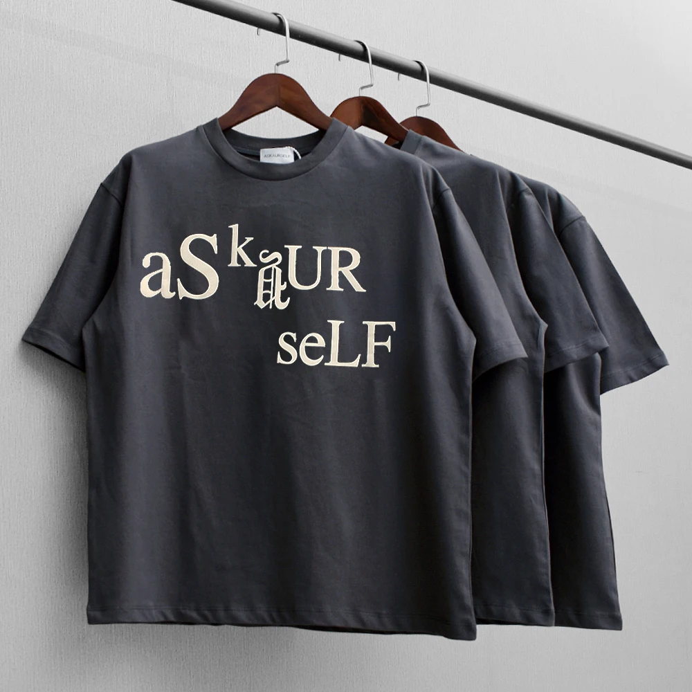Высококачественная футболка с тисненым логотипом ASKYURSELF для мужчин и женщин, футболка с 3D принтом из пенопласта, Винтажная футболка с красив...
Высококачественная футболка с тисненым логотипом ASKYURSELF для мужчин и женщин, футболка с 3D принтом из пенопласта, Винтажная футболка с красив...
