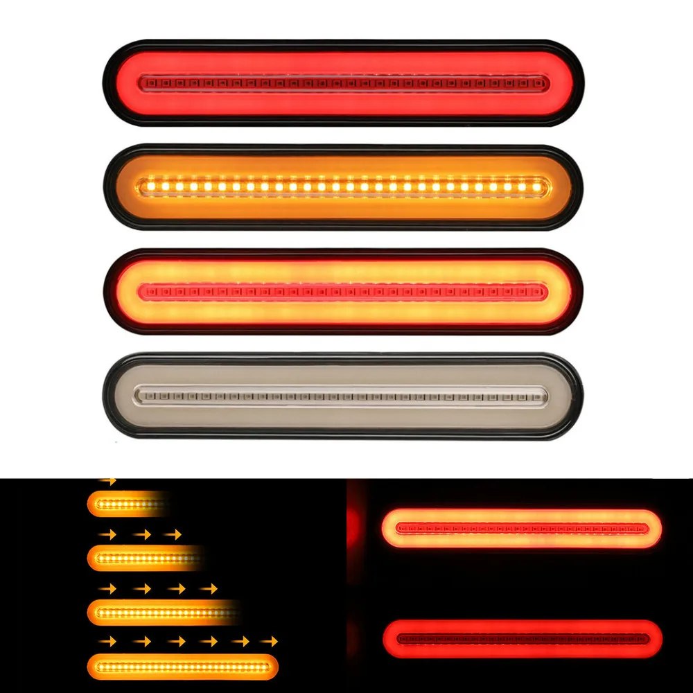 2PCS Trailer Rear Lights 12V / 24V LED Truck Running Lights RV Trailer Truck Stop Flowing Turn Signal Brake Rear Tail Light Bar
2PCS Trailer Rear Lights 12V / 24V LED Truck Running Lights RV Trailer Truck Stop Flowing Turn Signal Brake Rear Tail Light Bar