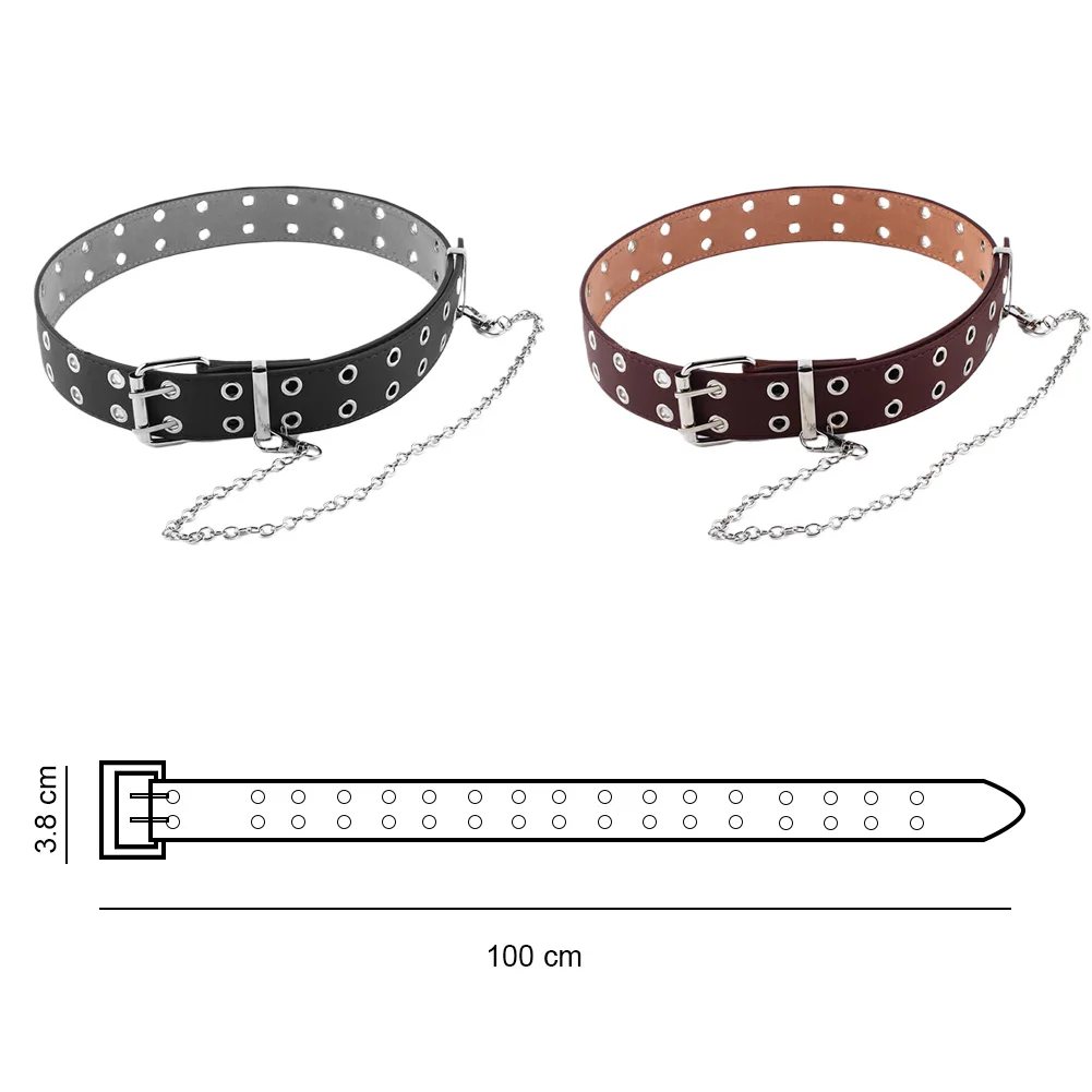 Square Buckle Double Breasted Gift Adults Adjustable Punk Style Decorative Waistband Fashion With Chain Faux Leather Women Belt
Square Buckle Double Breasted Gift Adults Adjustable Punk Style Decorative Waistband Fashion With Chain Faux Leather Women Belt