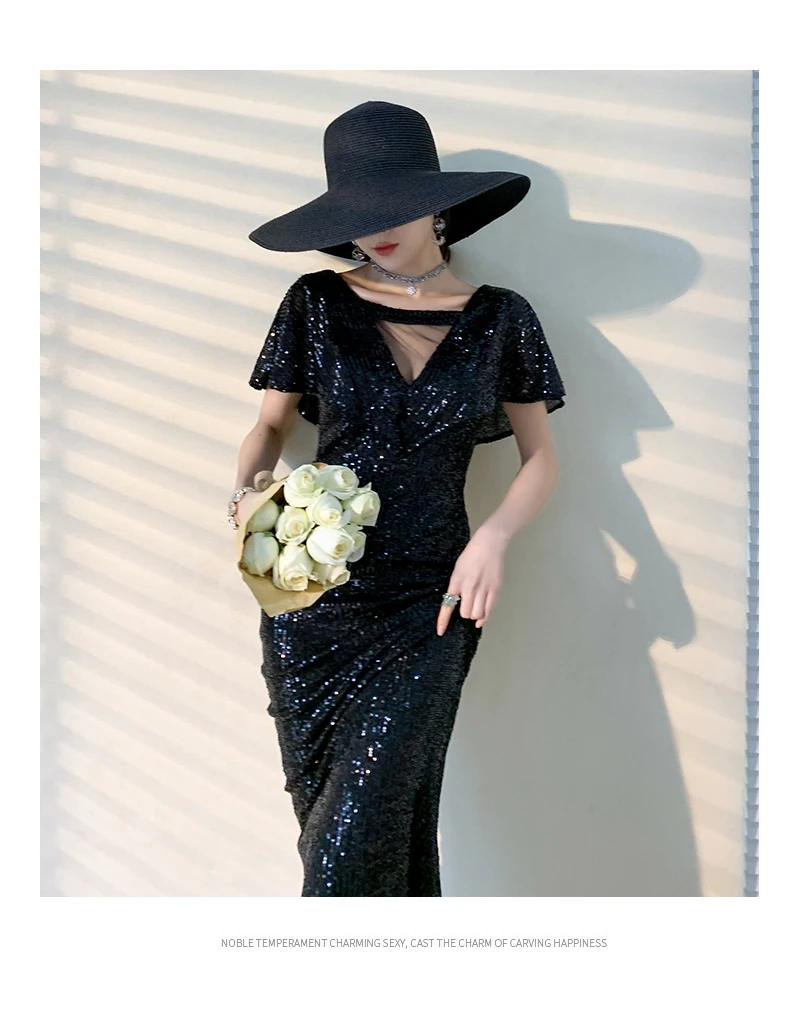 Silver evening dress fishtail long skirt womanliness queen high end atmosphere elegant Sequin birthday senior texture summer
Silver evening dress fishtail long skirt womanliness queen high end atmosphere elegant Sequin birthday senior texture summer