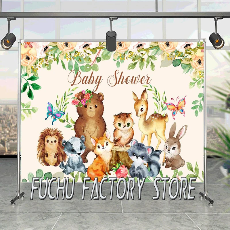 Flowers Cartoon Animals Woodland Party Backdrops Baby Shower Newborn 1st Birthday Photography Backgrounds Customized Vinyl
Flowers Cartoon Animals Woodland Party Backdrops Baby Shower Newborn 1st Birthday Photography Backgrounds Customized Vinyl