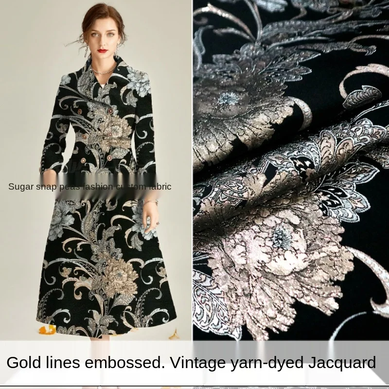 Retro elegant gold silk three-dimensional palace yarn-dyed jacquard fabric, sewing fabric factory shop is not out of stock
Retro elegant gold silk three-dimensional palace yarn-dyed jacquard fabric, sewing fabric factory shop is not out of stock