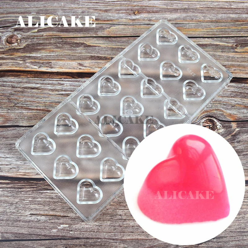 3D Chocolate Mold Polycarbonate Lovers Heart Tray Molds Chocolate Candy Form Hard Moulds Bakeware for Baking Pastry Tools
3D Chocolate Mold Polycarbonate Lovers Heart Tray Molds Chocolate Candy Form Hard Moulds Bakeware for Baking Pastry Tools
