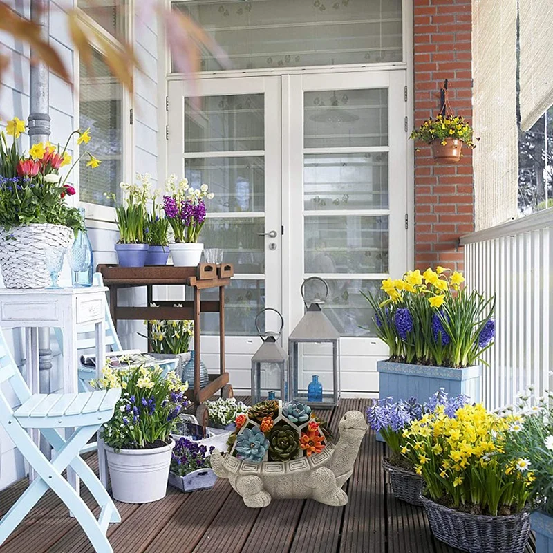 Turtle Garden Figurines Outdoor Decor, Outdoor Solar Animal Sculpture with 7 LEDs for Patio Lawn Yard Art Decoration
Turtle Garden Figurines Outdoor Decor, Outdoor Solar Animal Sculpture with 7 LEDs for Patio Lawn Yard Art Decoration