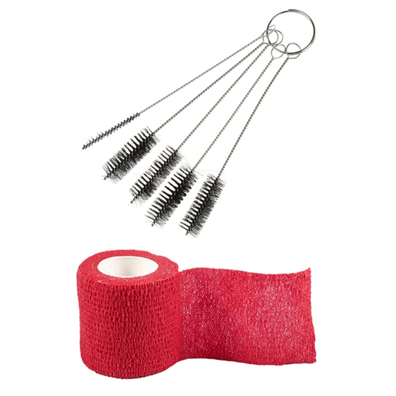 5 Pc Tattoo Cleaning Brush (Black) & 1Pcs 2 Inch X 5 Yards Self Adherent Adhesive Free Grip Wrap Cover Tattoo Handle
5 Pc Tattoo Cleaning Brush (Black) & 1Pcs 2 Inch X 5 Yards Self Adherent Adhesive Free Grip Wrap Cover Tattoo Handle