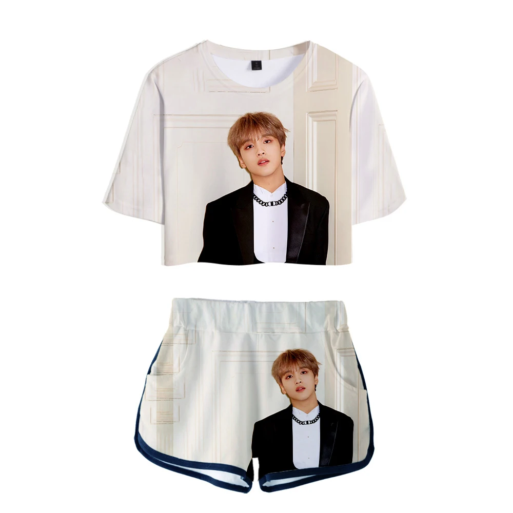 Classic KPOP NCT 3D Print Dew navel Sport Girl suits Cute Youthful Two Piece Set Short Sleeve Women Sexy Shorts+lovely T-shirts
Classic KPOP NCT 3D Print Dew navel Sport Girl suits Cute Youthful Two Piece Set Short Sleeve Women Sexy Shorts+lovely T-shirts