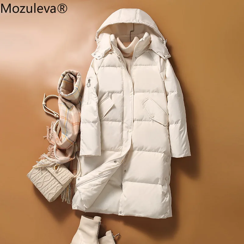 Mozuleva white duck down jacket women's middle and long 2022 new women's winter down coat thick winter wear
Mozuleva white duck down jacket women's middle and long 2022 new women's winter down coat thick winter wear