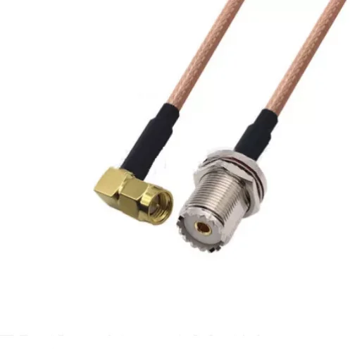 RG142 Cable SMA Male Right Angle To UHF PL259 Female Jack Nut Bulkhead Connector RF Coaxial Jumper Pigtail Cable
RG142 Cable SMA Male Right Angle To UHF PL259 Female Jack Nut Bulkhead Connector RF Coaxial Jumper Pigtail Cable