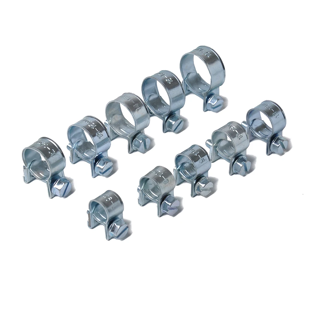 10PCS/Set 7-9mm Mini Clamp Fuel Injection Hose Air Hose Clamps Assortment Kit Diesel Petrol Pipe Clips
10PCS/Set 7-9mm Mini Clamp Fuel Injection Hose Air Hose Clamps Assortment Kit Diesel Petrol Pipe Clips
