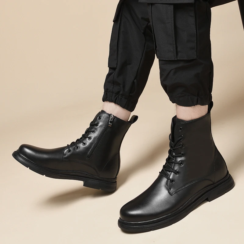 Ботинки мужские из натуральной коровьей кожи, водонепроницаемые теплые плюшевые ботильоны на шнуровке, Винтажная обувь для снега, Осень-зи...
Ботинки мужские из натуральной коровьей кожи, водонепроницаемые теплые плюшевые ботильоны на шнуровке, Винтажная обувь для снега, Осень-зи...