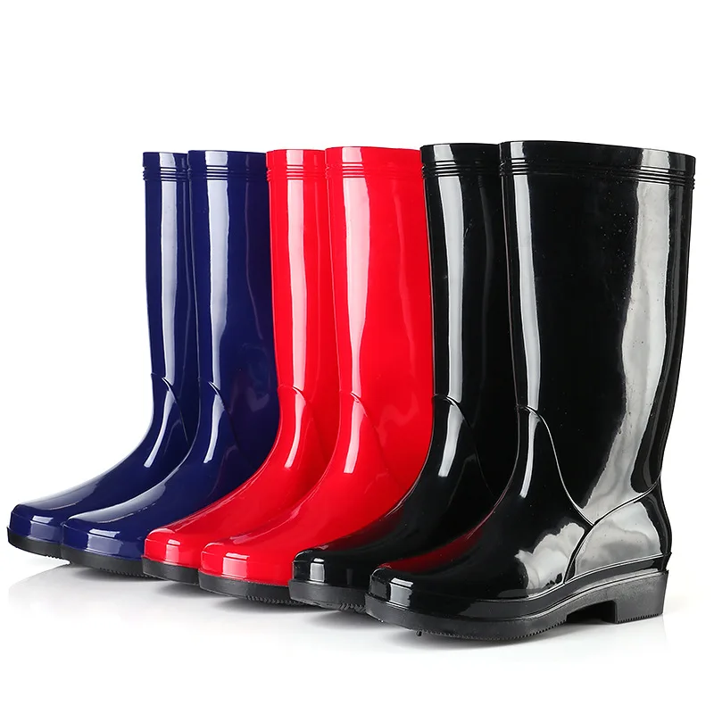 Women Solid Color Rainboots Knee-High Flat Heels Anti-slip Long Tube Waterproof Shoes Woman Rubber PVC Rain Boots
Women Solid Color Rainboots Knee-High Flat Heels Anti-slip Long Tube Waterproof Shoes Woman Rubber PVC Rain Boots