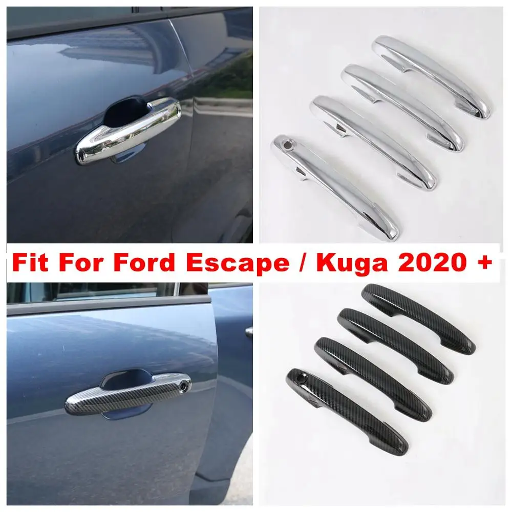 ABS Chrome / Carbon Fiber Accessories Car Door Handle Protection Cap Decoration Cover Trim For Ford Escape / Kuga 2020 2021 2022
ABS Chrome / Carbon Fiber Accessories Car Door Handle Protection Cap Decoration Cover Trim For Ford Escape / Kuga 2020 2021 2022