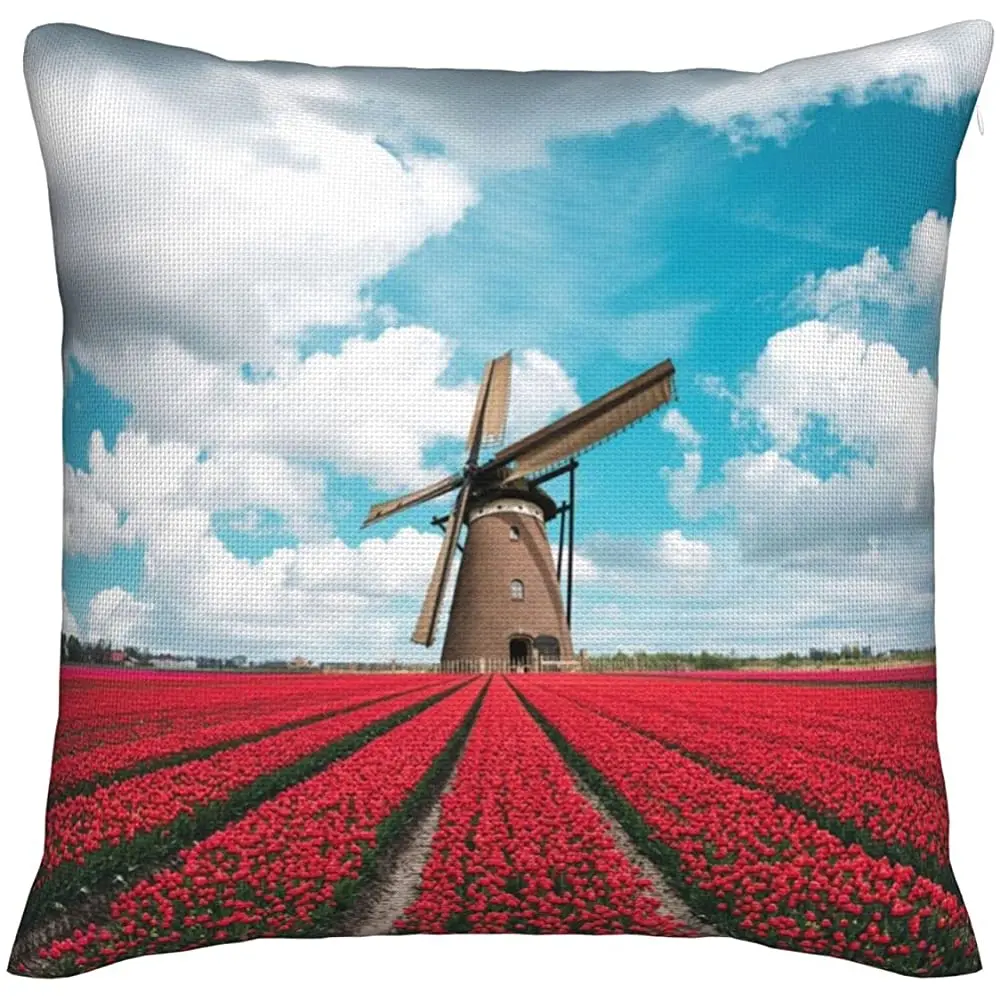 Тюльпаны традиционных голландских предметов «N/A», квадратные Чехлы для подушек в помещении и на улице, наволочка для автомобиля, дивана, кро... 
Тюльпаны традиционных голландских предметов «N/A», квадратные Чехлы для подушек в помещении и на улице, наволочка для автомобиля, дивана, кро...