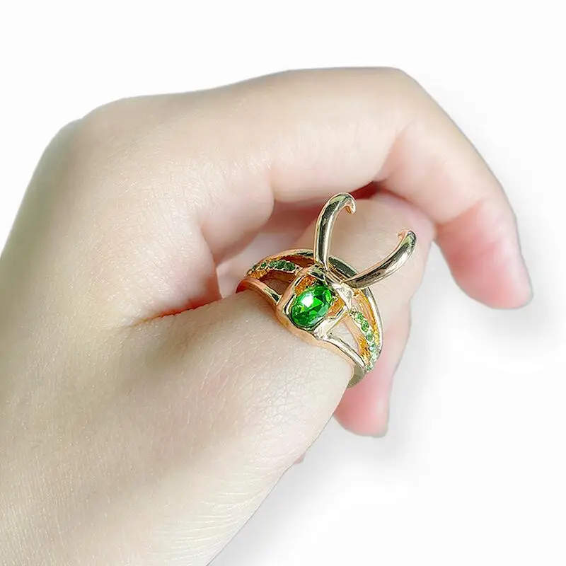 Loki Helmet Ring Superhero Cosplay Man Woman Fashion Emerald Rings Accessories Gift
Loki Helmet Ring Superhero Cosplay Man Woman Fashion Emerald Rings Accessories Gift