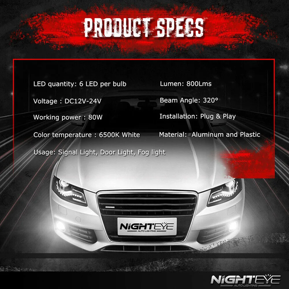 2pcs H11 Car Fog Light Kit IP68 Waterproof LED Car Driving Fog Light 6500K 1600LM 80W Headlight Vehicle Accessory
2pcs H11 Car Fog Light Kit IP68 Waterproof LED Car Driving Fog Light 6500K 1600LM 80W Headlight Vehicle Accessory