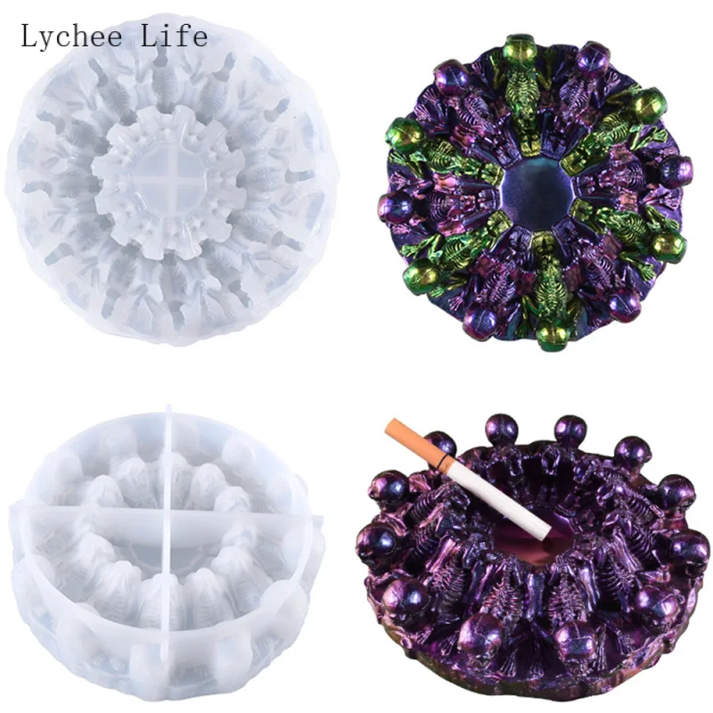 Силиконовая форма Lychee Life в форме черепа для самостоятельного изготовления эпоксидной смолы 
Силиконовая форма Lychee Life в форме черепа для самостоятельного изготовления эпоксидной смолы