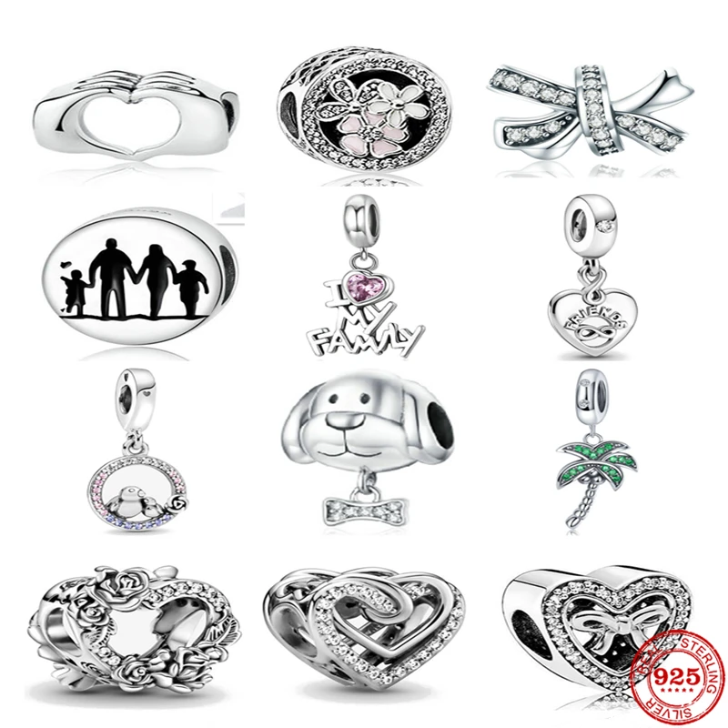 New 925 Sterling Silver Sparkling Entwined Hearts Charm Beads Fit Original Pandora Bracelet DIY Jewelry Making For Women Gift
New 925 Sterling Silver Sparkling Entwined Hearts Charm Beads Fit Original Pandora Bracelet DIY Jewelry Making For Women Gift