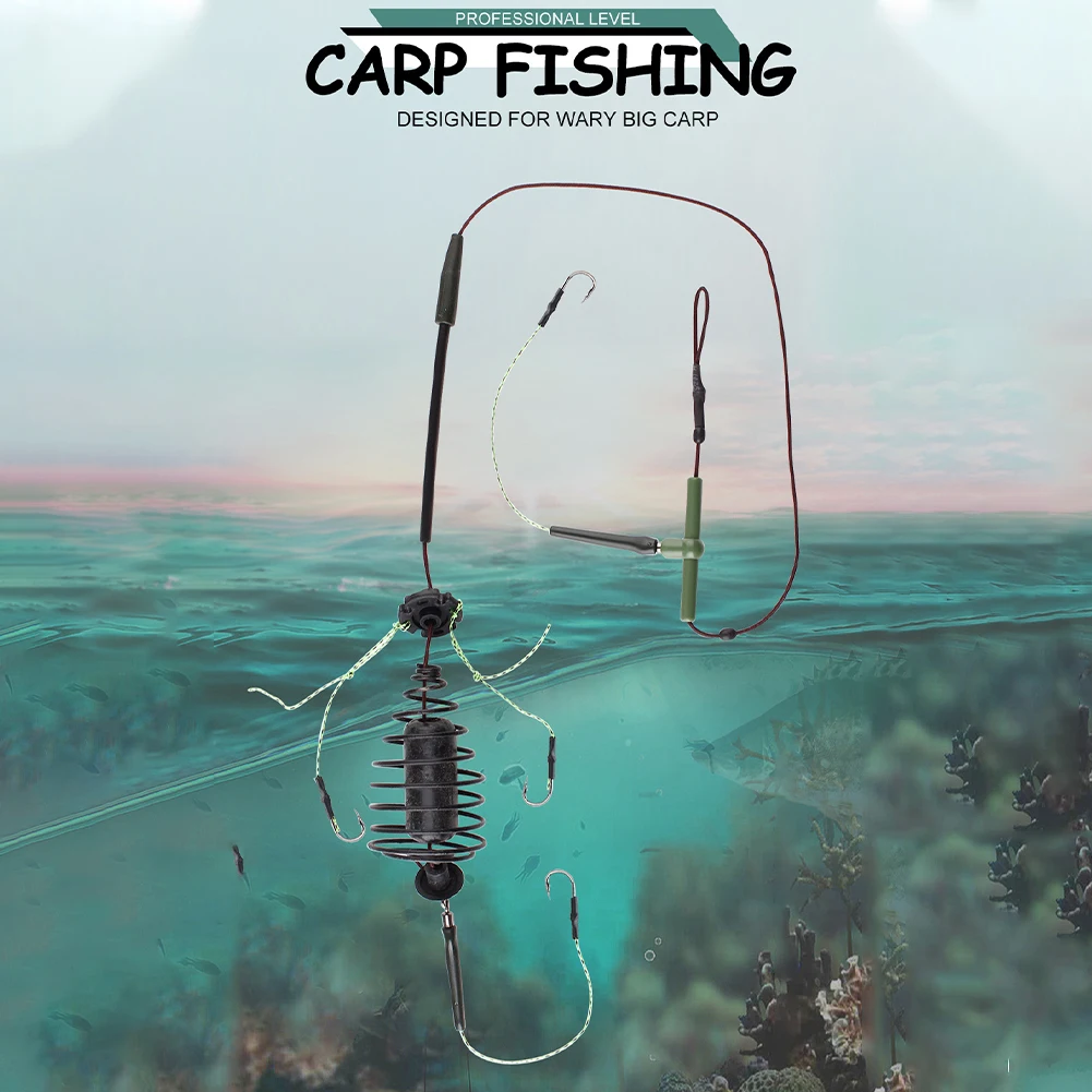 Efficient Fishing Bait Cage Inline Method Feeder Spring Hook 30-80g Weighted Feeder Hook Artificial Lure Fishing Accessories
Efficient Fishing Bait Cage Inline Method Feeder Spring Hook 30-80g Weighted Feeder Hook Artificial Lure Fishing Accessories