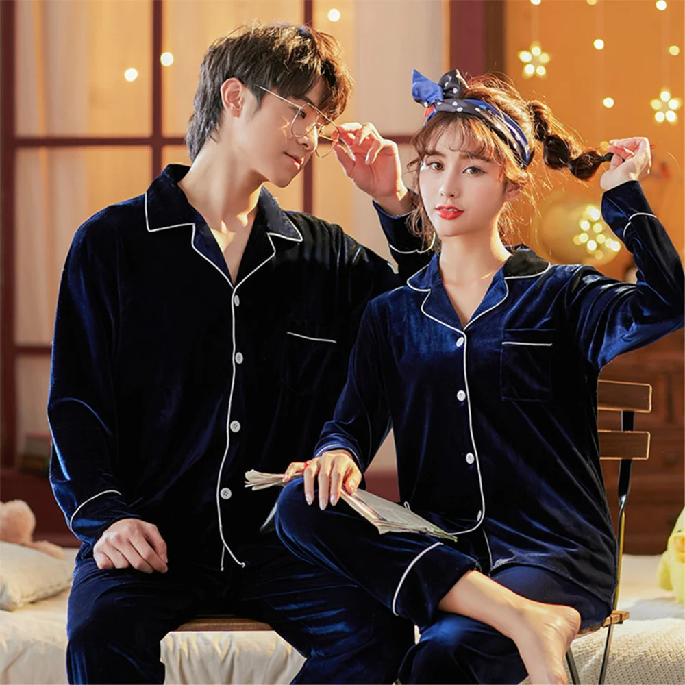 Men Women Night Couple Pijamas Sets Flannel Soft Winter Plus Size Polyester Sleepcoat & Trousers Home Clothings Lovers Sleepwear
Men Women Night Couple Pijamas Sets Flannel Soft Winter Plus Size Polyester Sleepcoat & Trousers Home Clothings Lovers Sleepwear