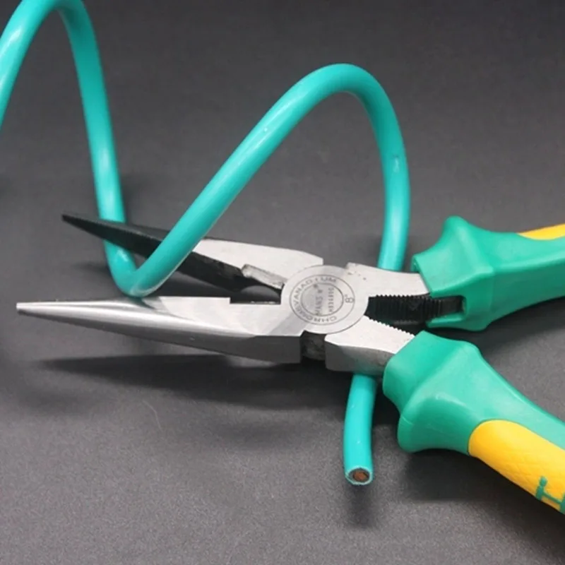 

JRF 6" 8" Professional Needle Nose Pliers Non-slip Handle Long Nose Plier Repair Hand Tools