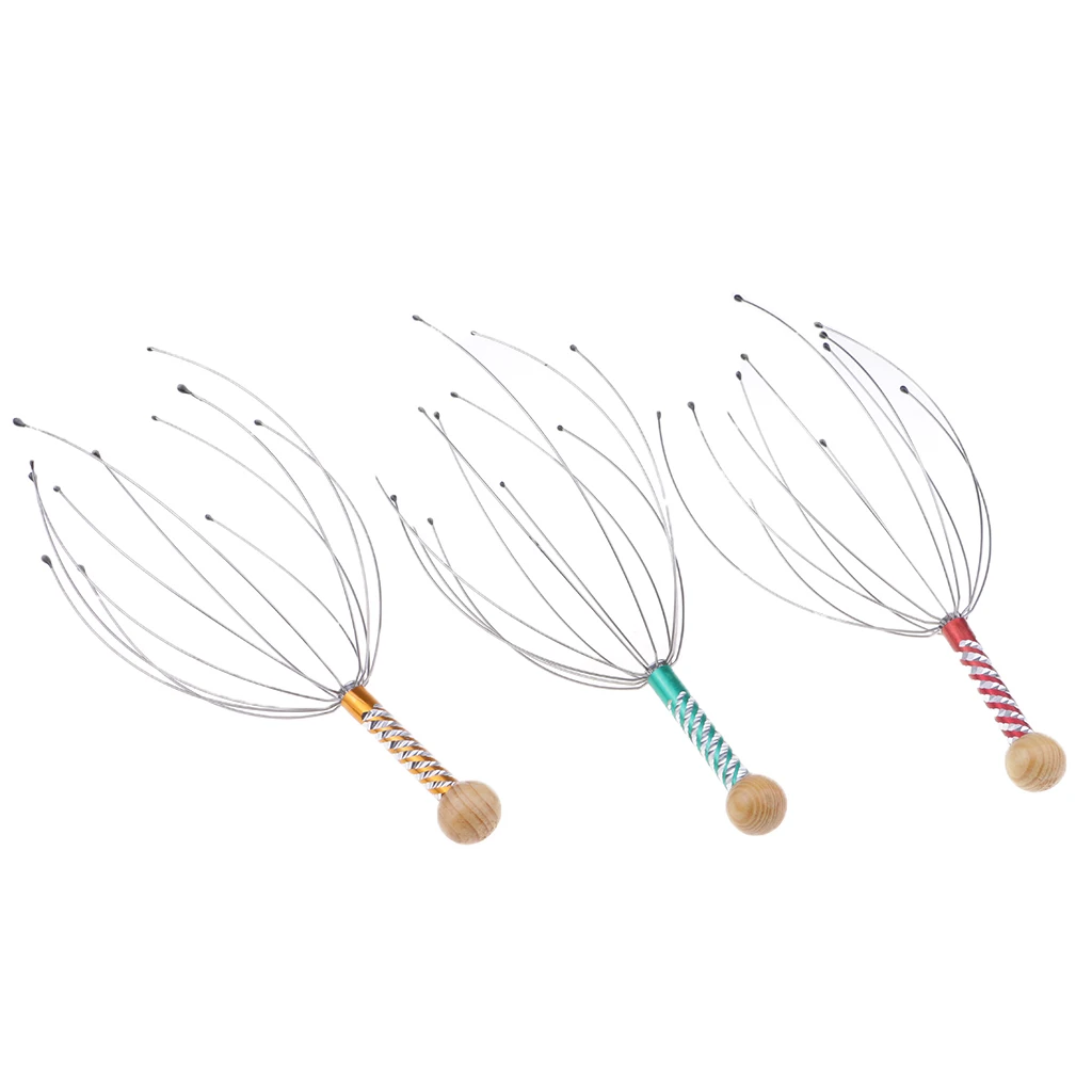 Elastic Claw Massage Comb Scalp Massager Hand Held Therapeutic Head Scratcher Steel Wire Head Massager Relax Hair Care
Elastic Claw Massage Comb Scalp Massager Hand Held Therapeutic Head Scratcher Steel Wire Head Massager Relax Hair Care