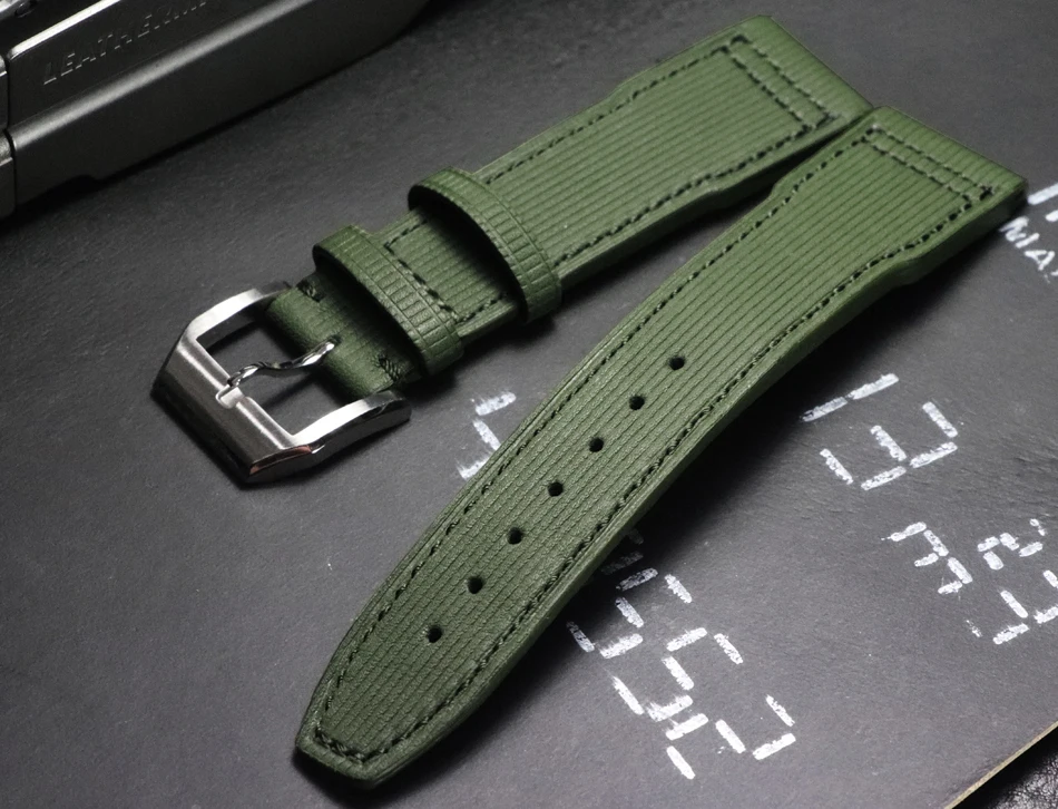 Outdoor Sport Watch Strap 20 21 22mm Handmade Head layer cowhide Bracelets Watchband for Brand watch soft Wristband man Belt | Наручные