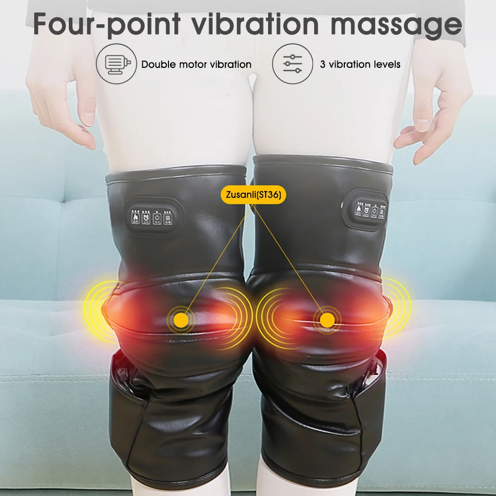 Heated Knee Brace Wrap with Vibrating Massage, 3 Adjutsable Heat Keeps Warm for Arthritis Joint
Heated Knee Brace Wrap with Vibrating Massage, 3 Adjutsable Heat Keeps Warm for Arthritis Joint
