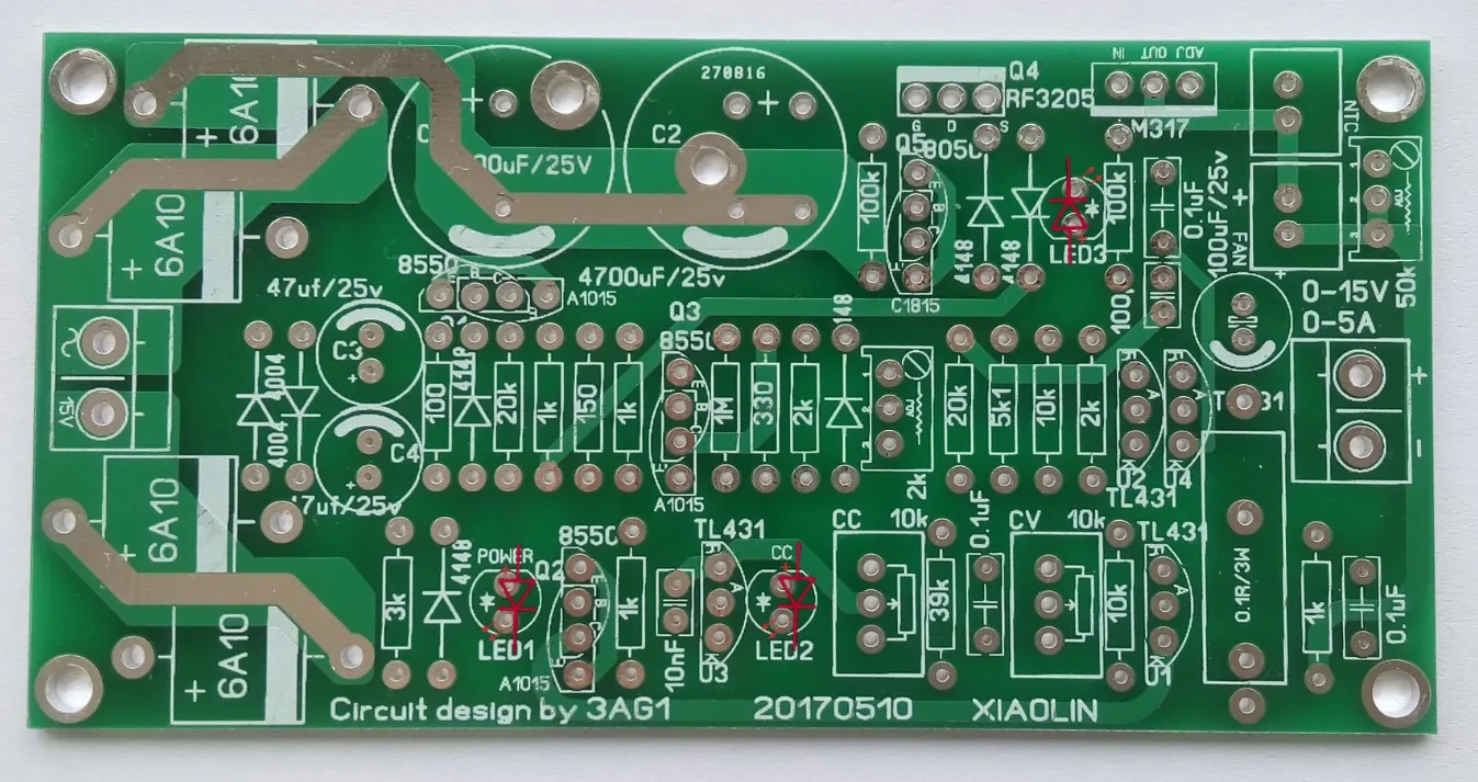 5Pcs Adjustable Power Supply 0-15V 0-5A Self-made Learning Experiment Power Board DIY Spare Parts Kit
5Pcs Adjustable Power Supply 0-15V 0-5A Self-made Learning Experiment Power Board DIY Spare Parts Kit