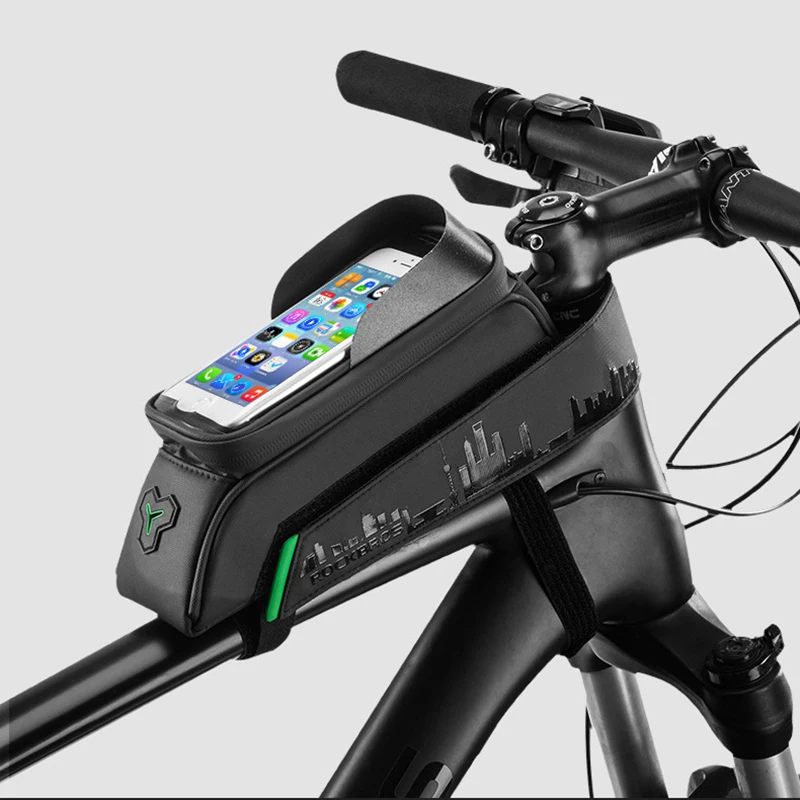 ROCKBROS Bicycle Bags Front Beam Upper Tube Saddle Black Bag Touch Screen Cycling 5.8/6 Inch MTB Bag Equipment Accessories
ROCKBROS Bicycle Bags Front Beam Upper Tube Saddle Black Bag Touch Screen Cycling 5.8/6 Inch MTB Bag Equipment Accessories