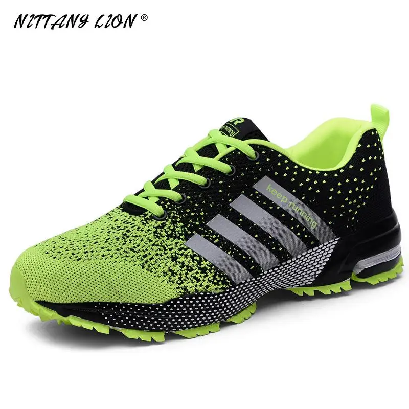

Nittany Lion 2021 Fashion Male Shoes Men Casual Shoes Summer Unisex Light Weige Breathable Mesh Sneakers Plus Size 35-47